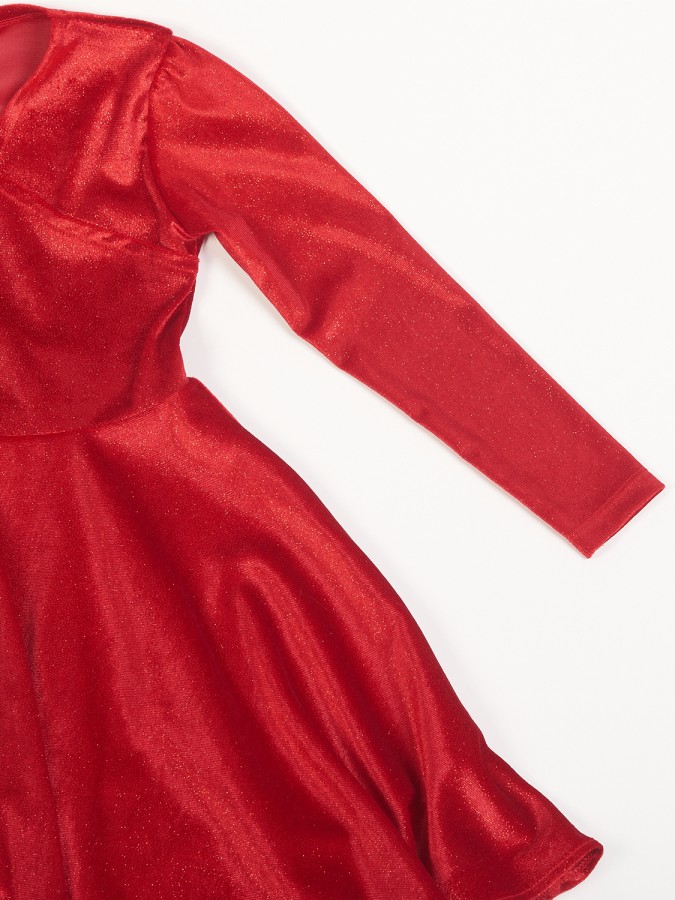 TRAX Εφηβικό Φόρεμα για Κορίτσι 6-16 ετών - 48662 Κόκκινο