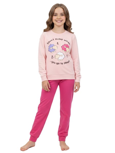 TRAX Εφηβική Πιτζάμα για Κορίτσι 8-16 ετών - 48691 Ροζ TRAX Εφηβική Πιτζάμα για Κορίτσι 8-16 ετών - 48691 Ροζ