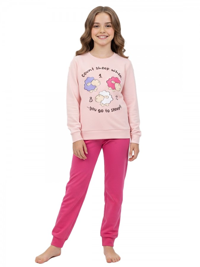 TRAX Εφηβική Πιτζάμα για Κορίτσι 8-16 ετών - 48691 Ροζ TRAX Εφηβική Πιτζάμα για Κορίτσι 8-16 ετών - 48691 Ροζ