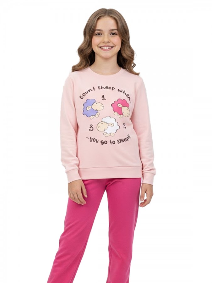 TRAX Εφηβική Πιτζάμα για Κορίτσι 8-16 ετών - 48691 Ροζ TRAX Εφηβική Πιτζάμα για Κορίτσι 8-16 ετών - 48691 Ροζ