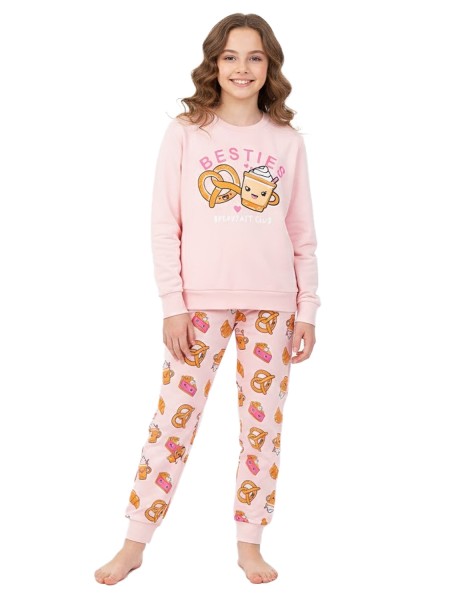 TRAX Εφηβική Πιτζάμα για Κορίτσι 8-16 ετών - 48693 Ροζ TRAX Εφηβική Πιτζάμα για Κορίτσι 8-16 ετών - 48693 Ροζ