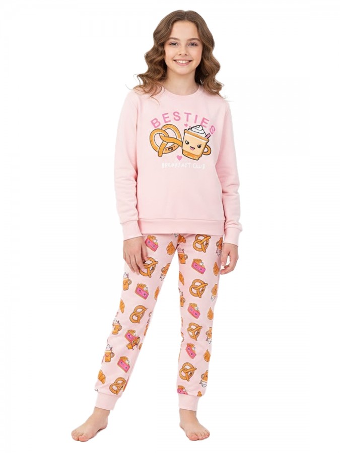 TRAX Εφηβική Πιτζάμα για Κορίτσι 8-16 ετών - 48693 Ροζ TRAX Εφηβική Πιτζάμα για Κορίτσι 8-16 ετών - 48693 Ροζ