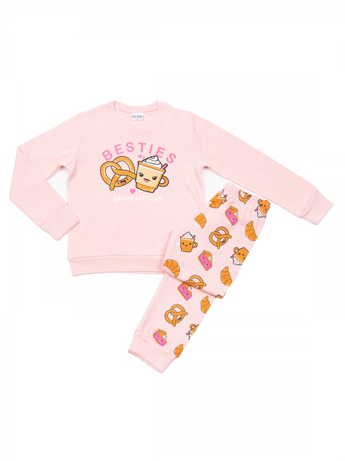 TRAX Εφηβική Πιτζάμα για Κορίτσι 8-16 ετών - 48693 Ροζ TRAX Εφηβική Πιτζάμα για Κορίτσι 8-16 ετών - 48693 Ροζ