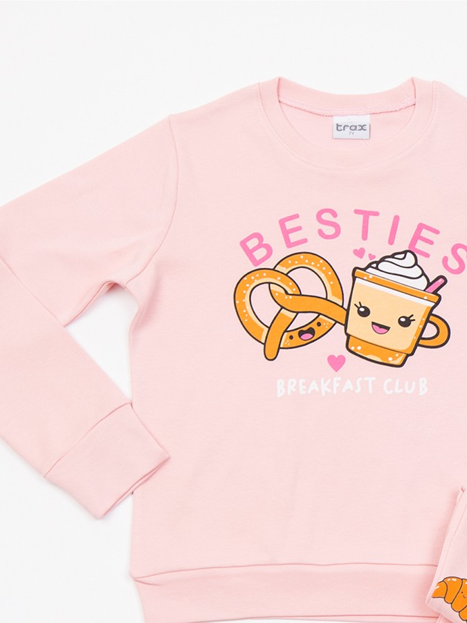 TRAX Εφηβική Πιτζάμα για Κορίτσι 8-16 ετών - 48693 Ροζ TRAX Εφηβική Πιτζάμα για Κορίτσι 8-16 ετών - 48693 Ροζ
