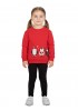 TRAX Παιδική Φόρμα με κολάν για Κορίτσι 1-6 ετών - 48705 Κόκκινο