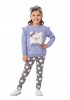 TRAX Παιδική Φόρμα με κολάν για Κορίτσι 1-6 ετών - 48711 Μύρτιλο