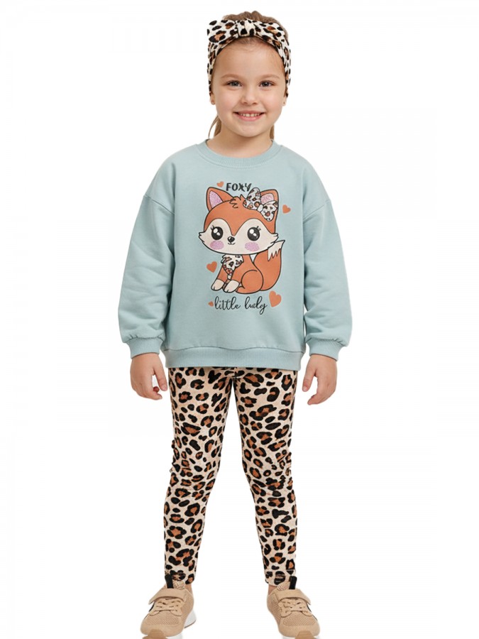 TRAX Παιδική Φόρμα με κολάν για Κορίτσι 1-6 ετών - 48714 Άκουα TRAX Παιδική Φόρμα με κολάν για Κορίτσι 1-6 ετών - 48714 Άκουα