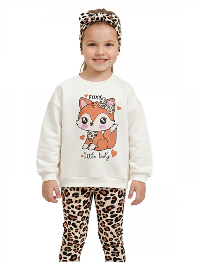 TRAX Παιδική Φόρμα με κολάν για Κορίτσι 1-6 ετών - 48714 Βανίλια TRAX Παιδική Φόρμα με κολάν για Κορίτσι 1-6 ετών - 48714 Βανίλια