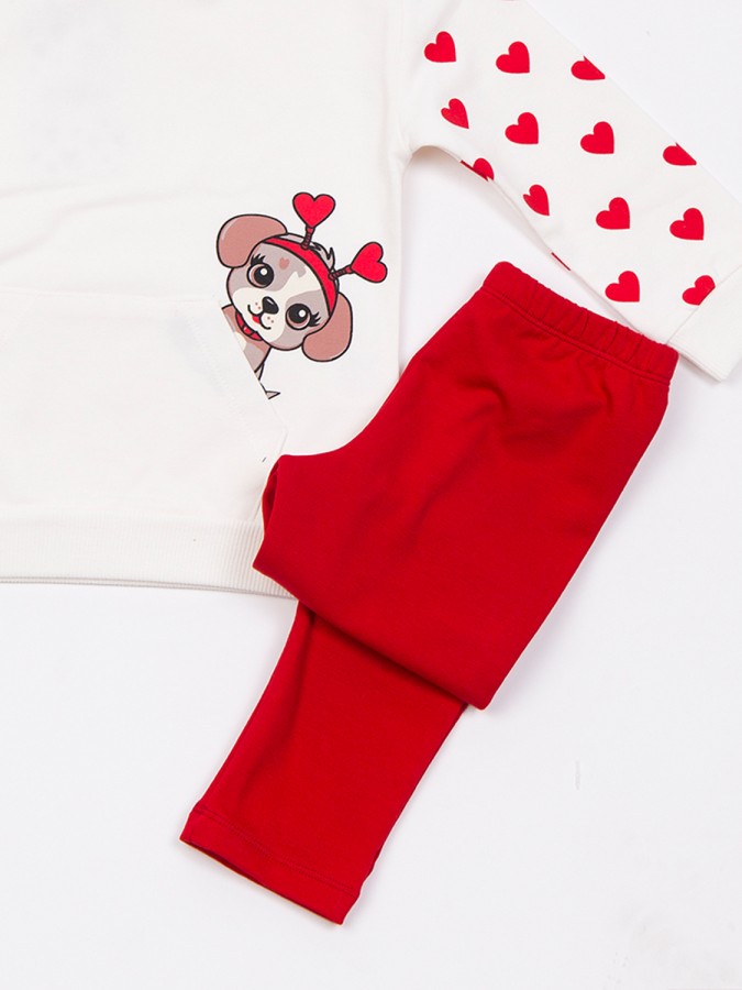 TRAX Παιδική Φόρμα με κολάν για Κορίτσι 1-6 ετών - 48717 Βανίλια TRAX Παιδική Φόρμα με κολάν για Κορίτσι 1-6 ετών - 48717 Βανίλια