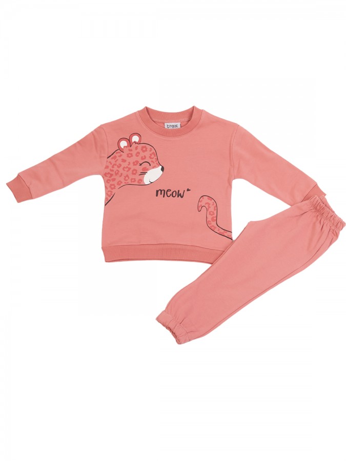 TRAX Παιδική Φόρμα για Κορίτσι 1-6 ετών - 48721 Σομόν