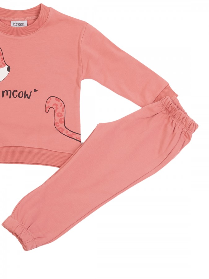 TRAX Παιδική Φόρμα για Κορίτσι 1-6 ετών - 48721 Σομόν