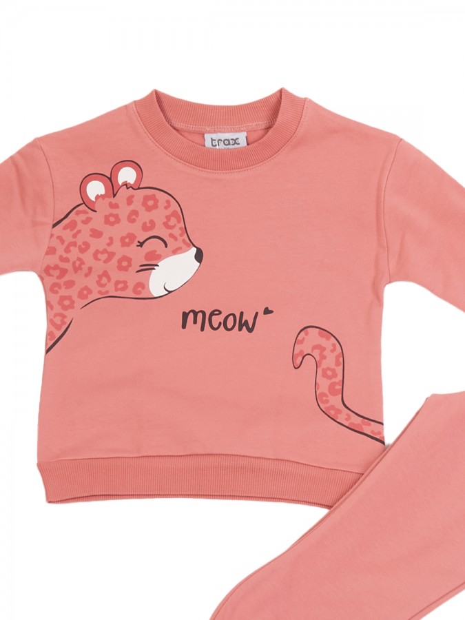 TRAX Παιδική Φόρμα για Κορίτσι 1-6 ετών - 48721 Σομόν