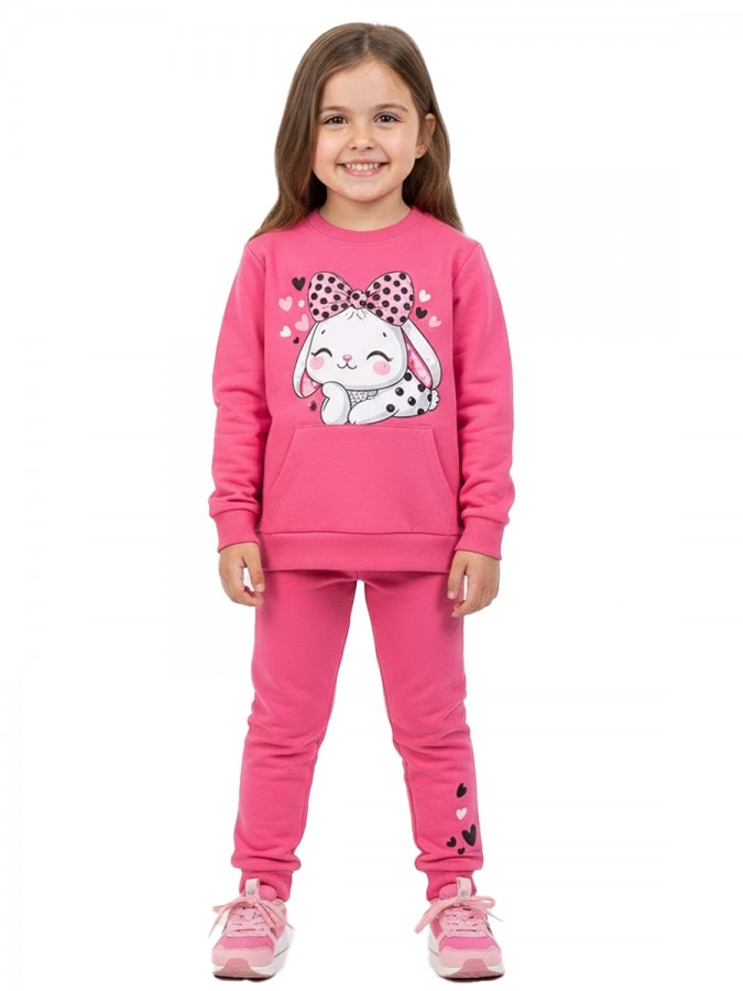 TRAX Παιδική Φόρμα για Κορίτσι 1-6 ετών - 48726 Ροζ