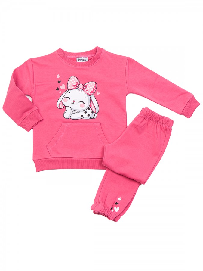 TRAX Παιδική Φόρμα για Κορίτσι 1-6 ετών - 48726 Ροζ