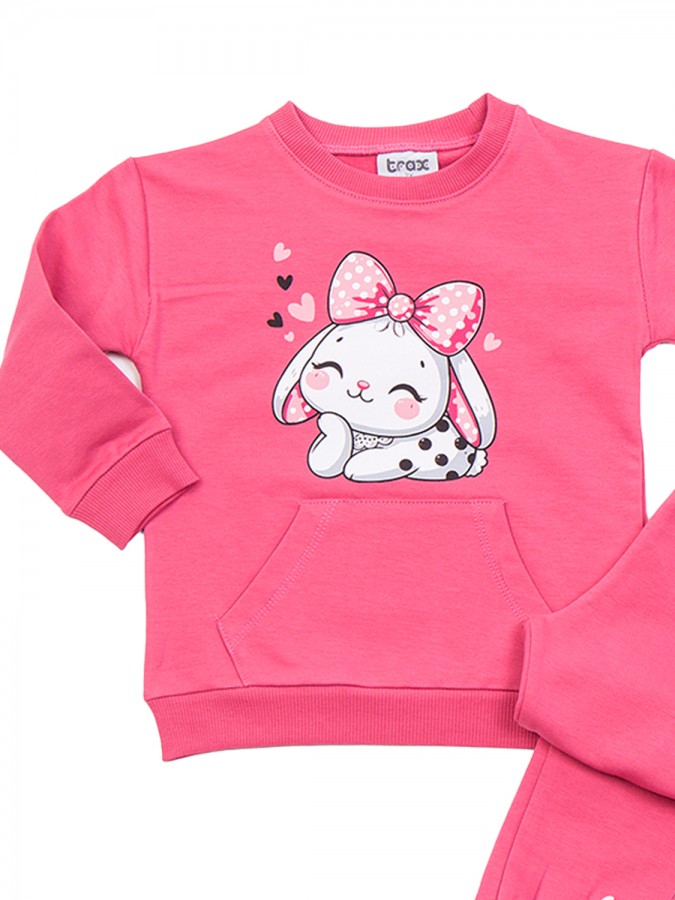 TRAX Παιδική Φόρμα για Κορίτσι 1-6 ετών - 48726 Ροζ