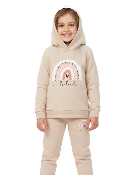 TRAX Παιδική Φόρμα για Κορίτσι 1-6 ετών - 48732 Μπεζ TRAX Παιδική Φόρμα για Κορίτσι 1-6 ετών - 48732 Μπεζ