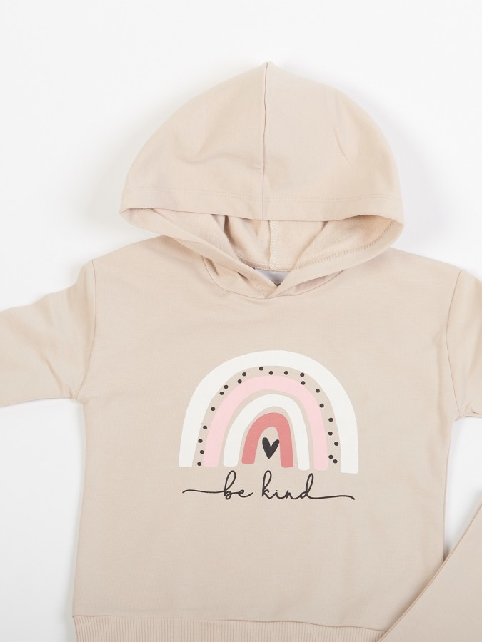 TRAX Παιδική Φόρμα για Κορίτσι 1-6 ετών - 48732 Μπεζ