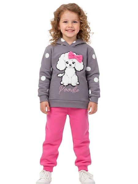 TRAX Παιδική Φόρμα για Κορίτσι 1-6 ετών - 48734 Γκρι TRAX Παιδική Φόρμα για Κορίτσι 1-6 ετών - 48734 Γκρι