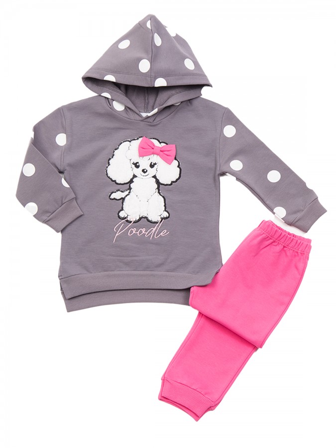 TRAX Παιδική Φόρμα για Κορίτσι 1-6 ετών - 48734 Γκρι TRAX Παιδική Φόρμα για Κορίτσι 1-6 ετών - 48734 Γκρι