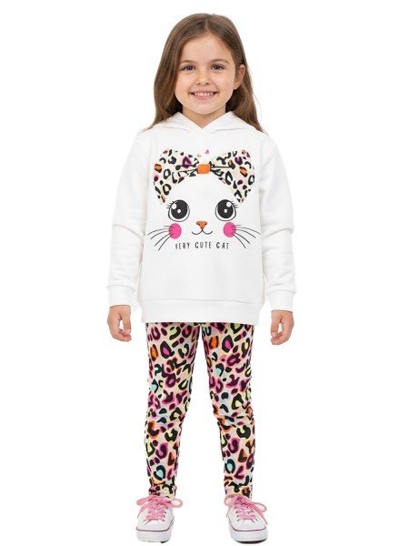 TRAX Παιδική Φόρμα για Κορίτσι 1-6 ετών - 48746 Βανίλια