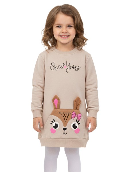 TRAX Παιδικό Φόρεμα για Κορίτσι 1-6 ετών - 48749 Cappuccino TRAX Παιδικό Φόρεμα για Κορίτσι 1-6 ετών - 48749 Cappuccino