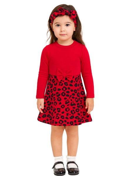 TRAX Παιδικό Φόρεμα για Κορίτσι 1-6 ετών - 48750 Κόκκινο