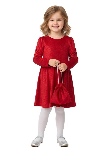 TRAX Παιδικό Φόρεμα για Κορίτσι 1-6 ετών - 48754 Κόκκινο
