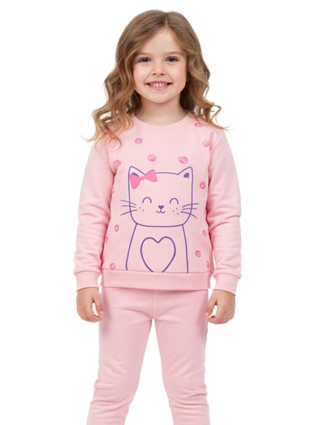 TRAX Παιδική Πιτζάμα για Κορίτσι 1-6 ετών - 48790 Ροζ