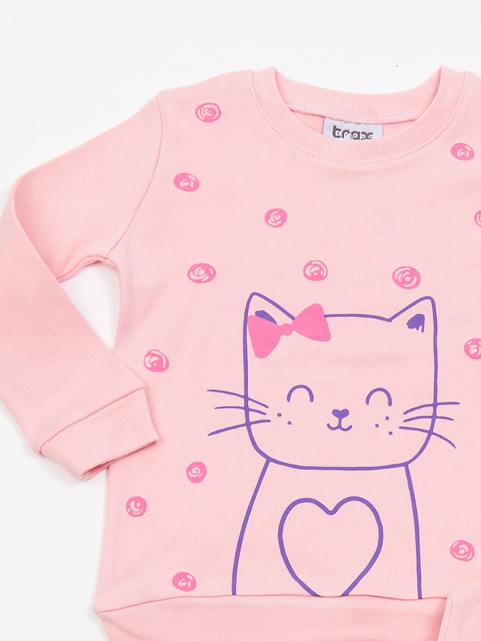 TRAX Παιδική Πιτζάμα για Κορίτσι 1-6 ετών - 48790 Ροζ