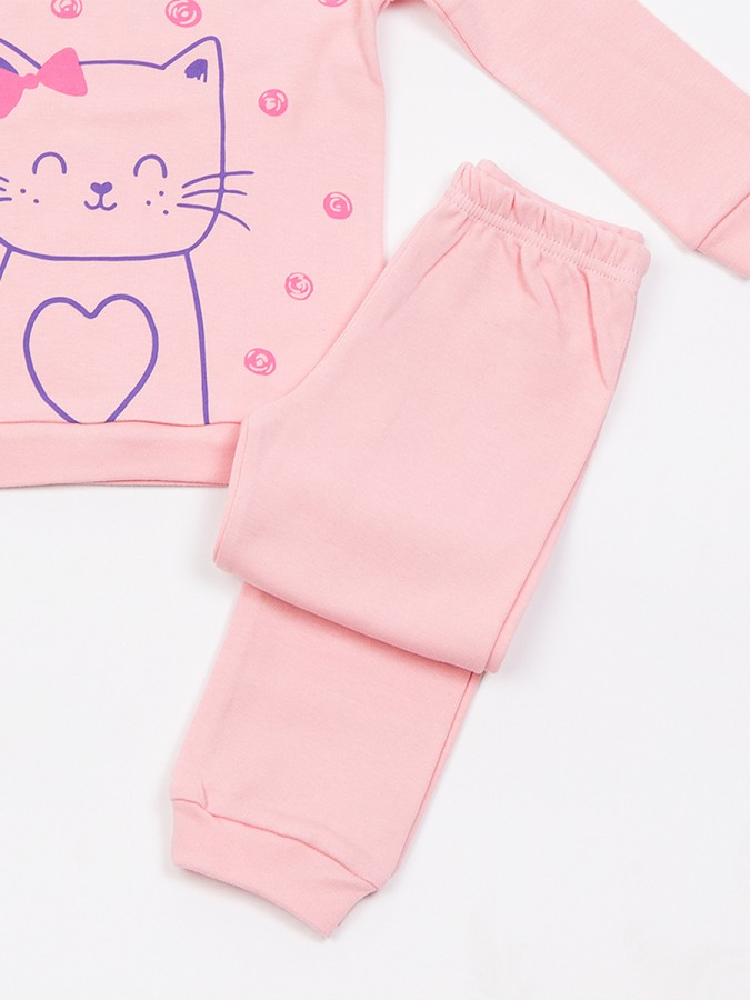 TRAX Παιδική Πιτζάμα για Κορίτσι 1-6 ετών - 48790 Ροζ