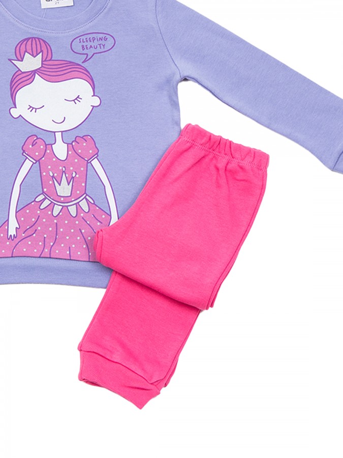 TRAX Παιδική Πιτζάμα για Κορίτσι 1-6 ετών - 48791 Μύρτιλο TRAX Παιδική Πιτζάμα για Κορίτσι 1-6 ετών - 48791 Μύρτιλο