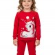 TRAX Παιδική Πιτζάμα Χριστουγεννιάτικη για Κορίτσι 1-6 ετών - 48797 Κόκκινο TRAX Παιδική Πιτζάμα Χριστουγεννιάτικη για Κορίτσι 1-6 ετών - 48797 Κόκκινο