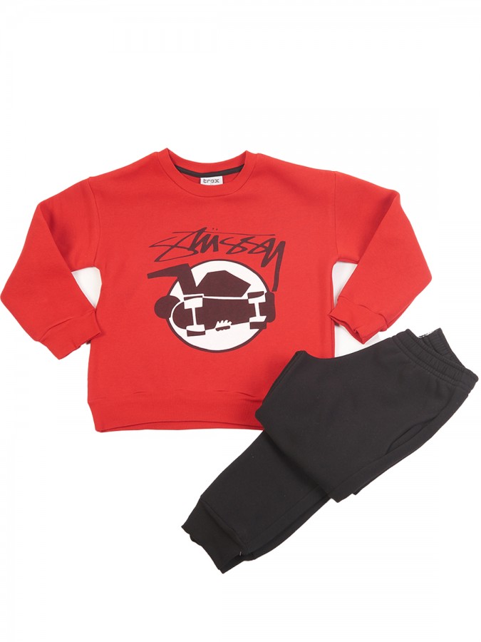 TRAX Εφηβική Φόρμα για Αγόρι 6-16 ετών - 48829 Κόκκινο