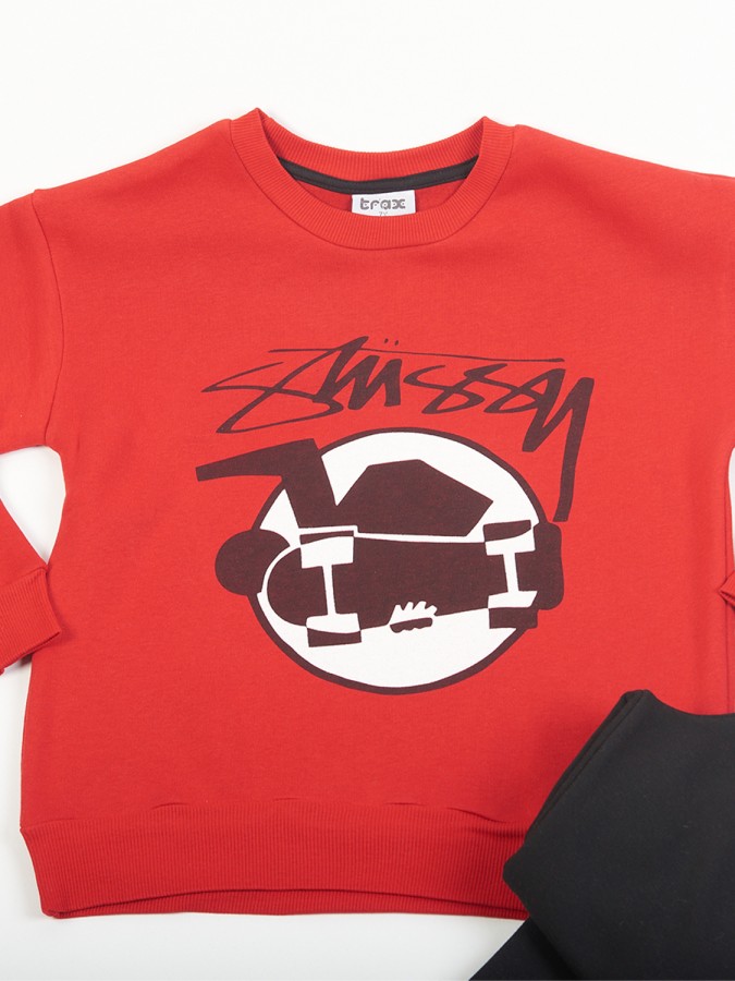 TRAX Εφηβική Φόρμα για Αγόρι 6-16 ετών - 48829 Κόκκινο