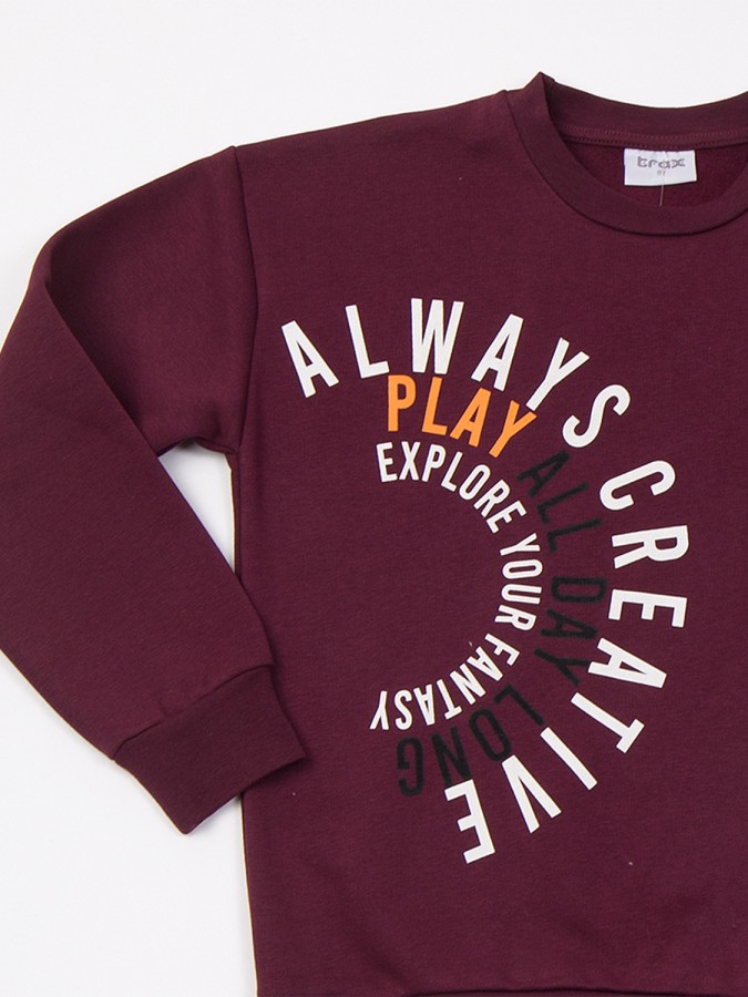 TRAX Εφηβική Φόρμα για Αγόρι 6-16 ετών - 48834 Μπορντό