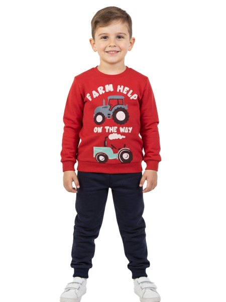 TRAX Παιδική Φόρμα για αγόρια 1-6 ετών #48904 Κόκκινο