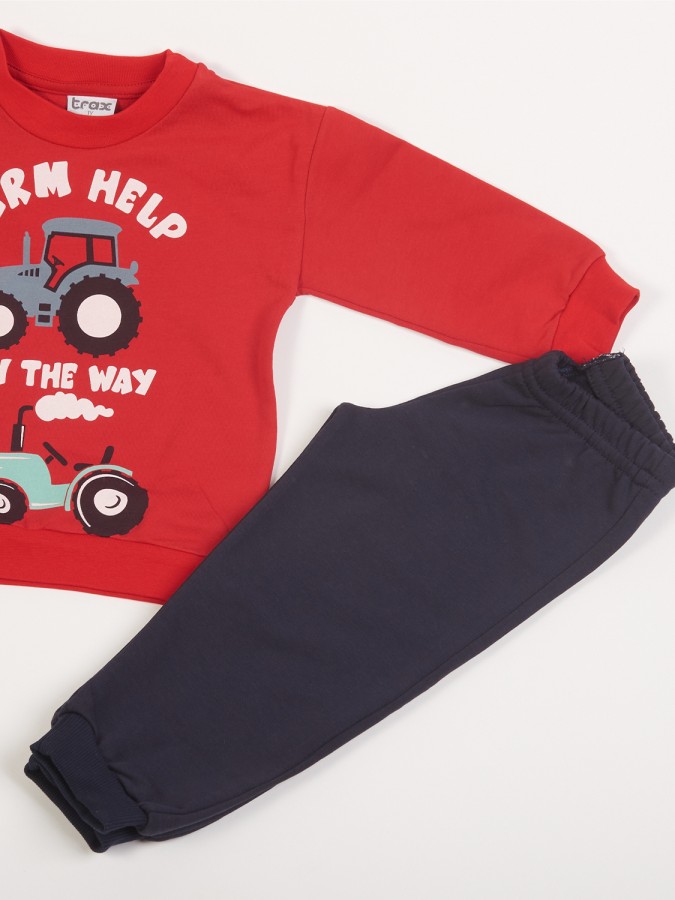 TRAX Παιδική Φόρμα για αγόρια 1-6 ετών #48904 Κόκκινο TRAX Παιδική Φόρμα για αγόρια 1-6 ετών #48904 Κόκκινο