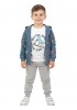 TRAX Παιδικό Σετ 3τμχ με ζακέτα & μπλούζα για αγόρια 1-6 ετών #48905 Pacific