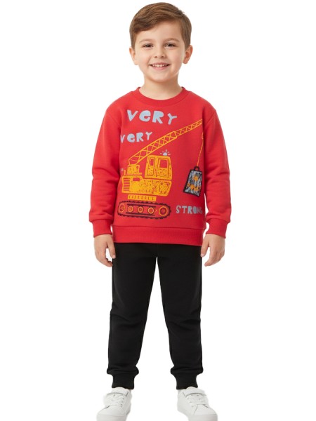 TRAX Παιδική Φόρμα για αγόρια 1-6 ετών #48908 Κόκκινο