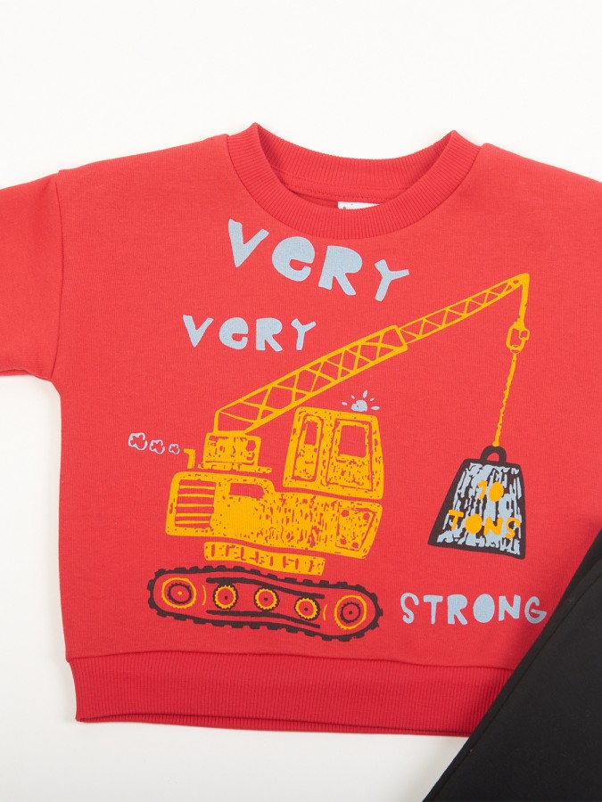 TRAX Παιδική Φόρμα για αγόρια 1-6 ετών #48908 Κόκκινο TRAX Παιδική Φόρμα για αγόρια 1-6 ετών #48908 Κόκκινο