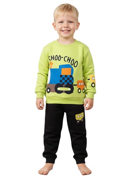 TRAX Παιδική Φόρμα για αγόρι 1-6 ετών #48917 Celery