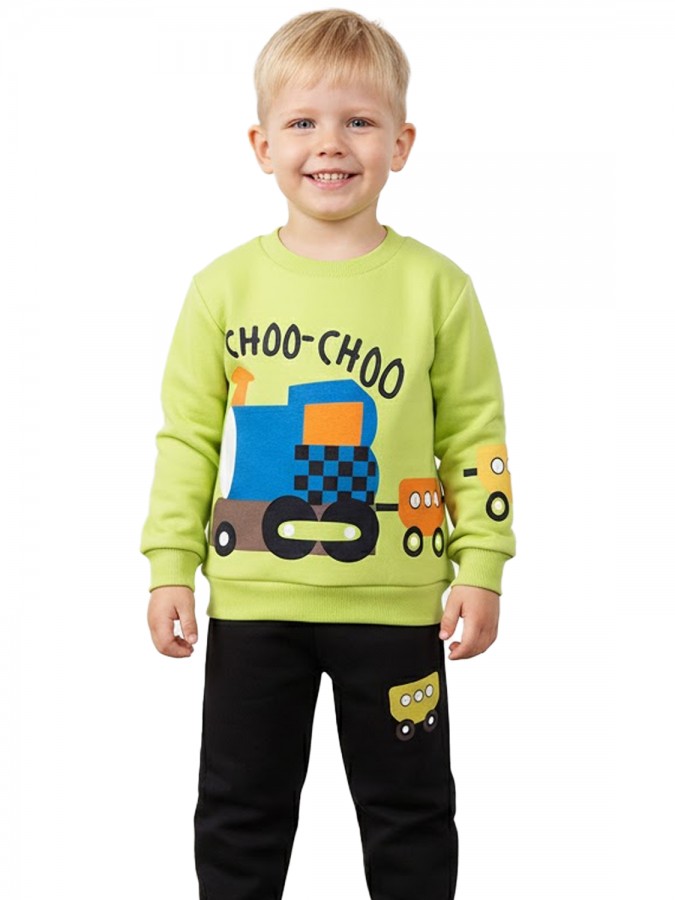 TRAX Παιδική Φόρμα για αγόρι 1-6 ετών #48917 Celery