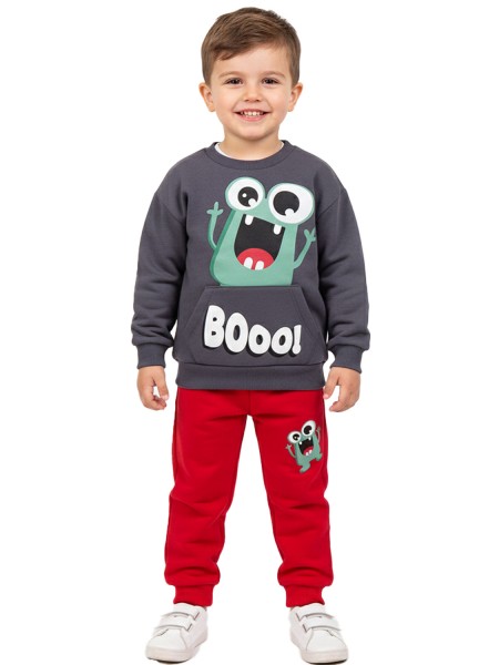 TRAX Παιδική Φόρμα για αγόρια 1-6 ετών #48926 Ανθρακί