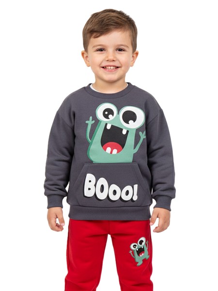 TRAX Παιδική Φόρμα για αγόρια 1-6 ετών #48926 Ανθρακί