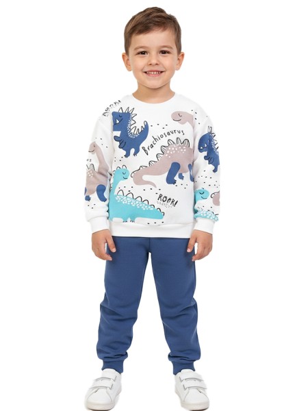 TRAX Παιδική Φόρμα για αγόρια 1-6 ετών #48928 Εκρού