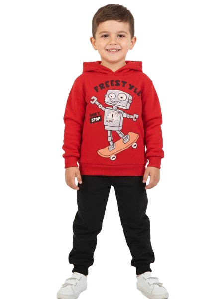 TRAX Παιδική Φόρμα για αγόρια 1-6 ετών #48930 Κόκκινο