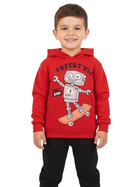 TRAX Παιδική Φόρμα για αγόρια 1-6 ετών #48930 Κόκκινο