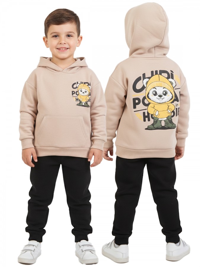 TRAX Παιδική Φόρμα για αγόρια 1-6 ετών #48932 Μπεζ TRAX Παιδική Φόρμα για αγόρια 1-6 ετών #48932 Μπεζ