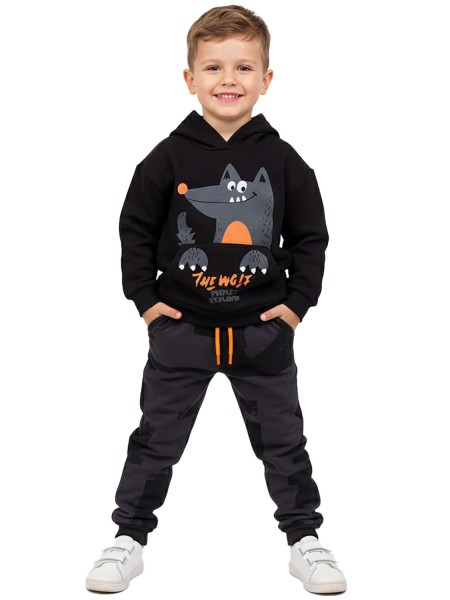 TRAX Παιδική Φόρμα για αγόρια 1-6 ετών #48935 Μαύρο