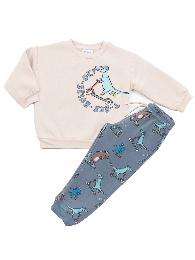 TRAX Παιδική Φόρμα για αγόρια 1-6 ετών #48927 Μπισκότο TRAX Παιδική Φόρμα για αγόρια 1-6 ετών #48927 Μπισκότο